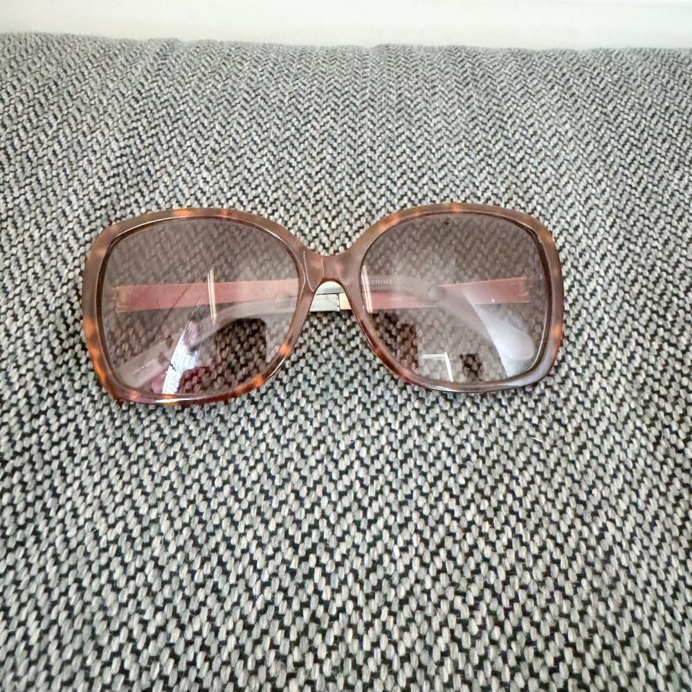 kate spade Tortoiseshell Oversized Square Sunglasses - Brown/Pink